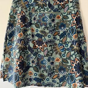 Moteepi Women’s Sage Green Floral Tennis Skort Sz XL (est) Activewear Sport